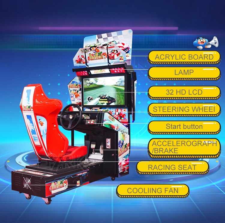 EPARK Coin Operated Outrun 32 Inch HD Arcade Car Racing Game Machine