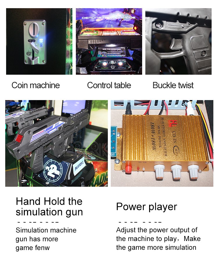 Arcade Machines Accessories Spare Parts Aliens Shooting Simulator  Shooting Game Machine For Kid
