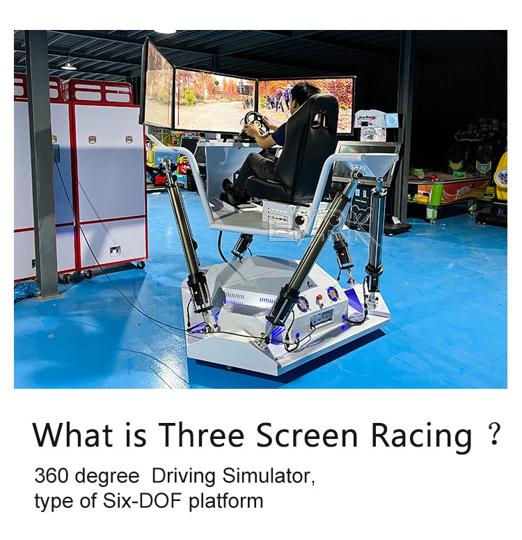Three Screens Driving Simulator Realidad Virtual Vr Racing Virtual Reality Simulator With Interactive Games Factory Direct Sale