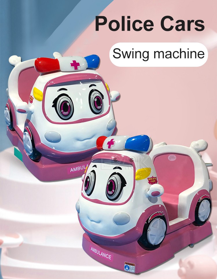 Amusement Park Ride Coin Operated Swing Machine Cartoon Car Kiddie Rides