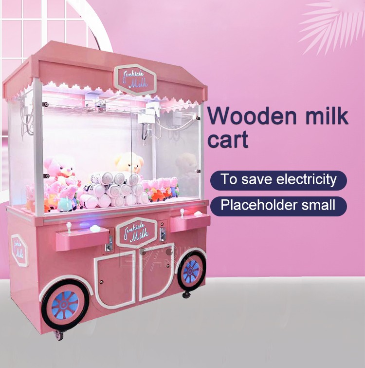 Wholesale Milk Cart Crane Machine Double Players Arcade Claw Machine For Sale