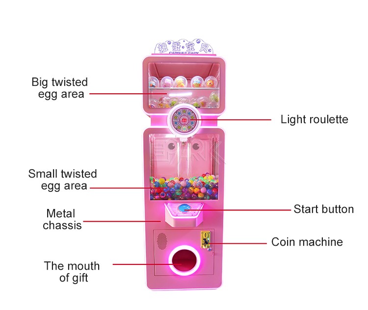 Factory Wholesale Coin Operated Magic Box Gashapon Doll Candy Capsule Toy Vending Machine