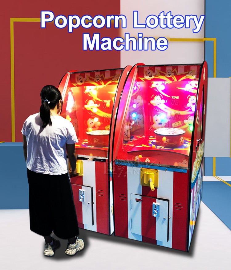 Catch Ball Lottery Amusement Coin Operated Popcorn Ticket Redemption Game Machine For Sale