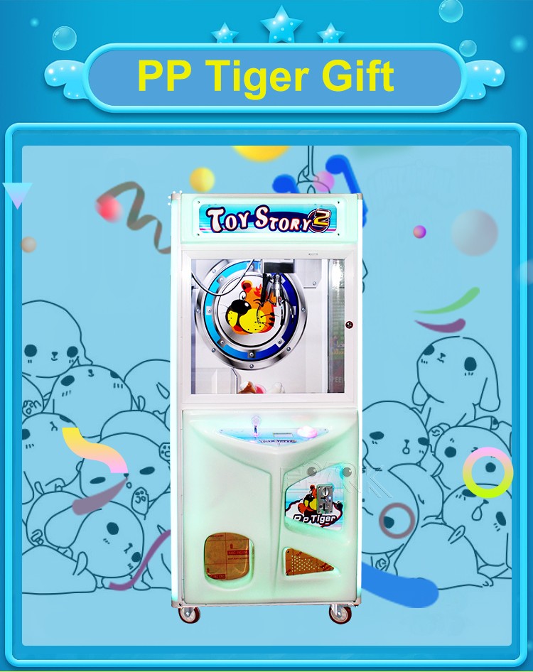 Coin Operated Toy Story 2 PP Tiger Crane Claw Machine Claw Machine For Sale