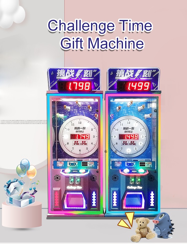 Challenge Time Coin Operate Gift Vending Arcade Game Machine Factory Prize Game Machine