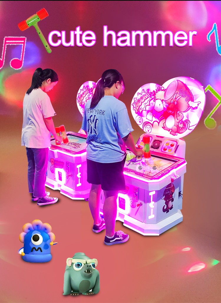 Kids Video Hit Games Gift Lottery Game Machine Golpe De Martillo Hammer Arcade With Original Manufacturer