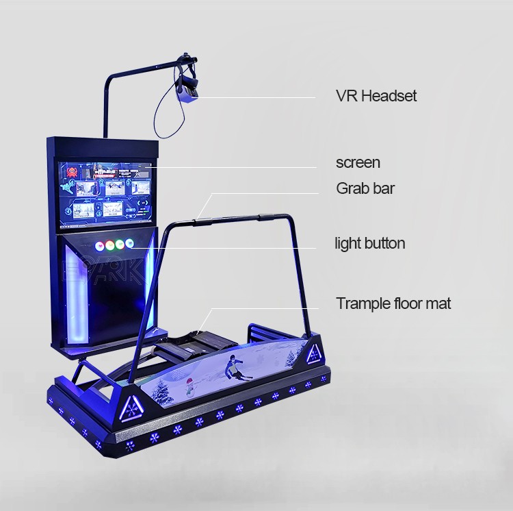 Amusement Park VR Ski Driving Simulator Electric Dynamic Platform For VR Theme Park For Sale