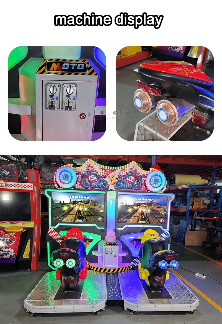 Earn Money Amusement Zone Coin Operated Motor Video Motorcycle Racing Simulator Arcade Game Machine For Sale