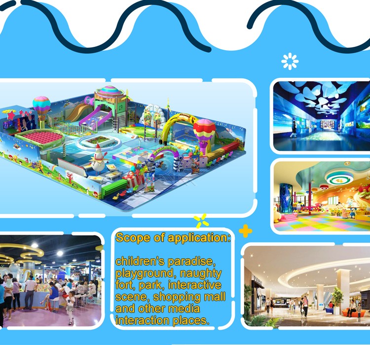 Interactive Floor Projection Game 3d Children'S Indoor Playground Ar Holographic Immersion Interactive Projection Slide