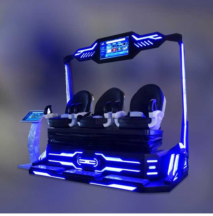 9d Vr 3 Person Seat Vr Factory Price Amusement Park Arcade Game Machine New Virtual Reality System