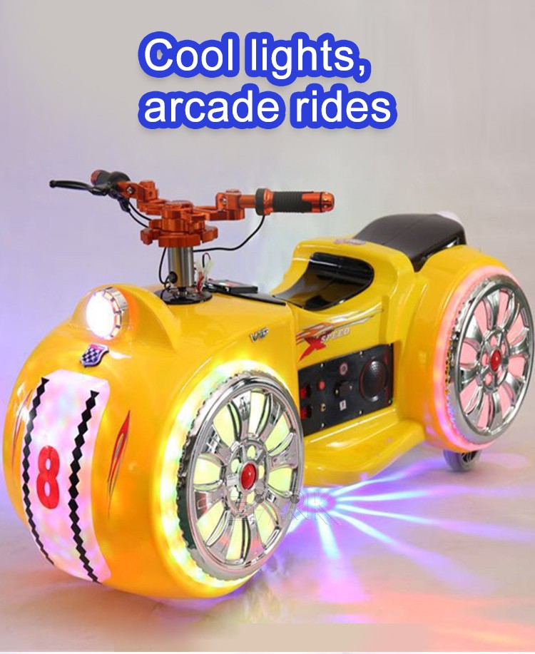 New Park Children's Business Outdoor Double Electric Toy Car Amusement Equipment Motorcycles Bumper Car