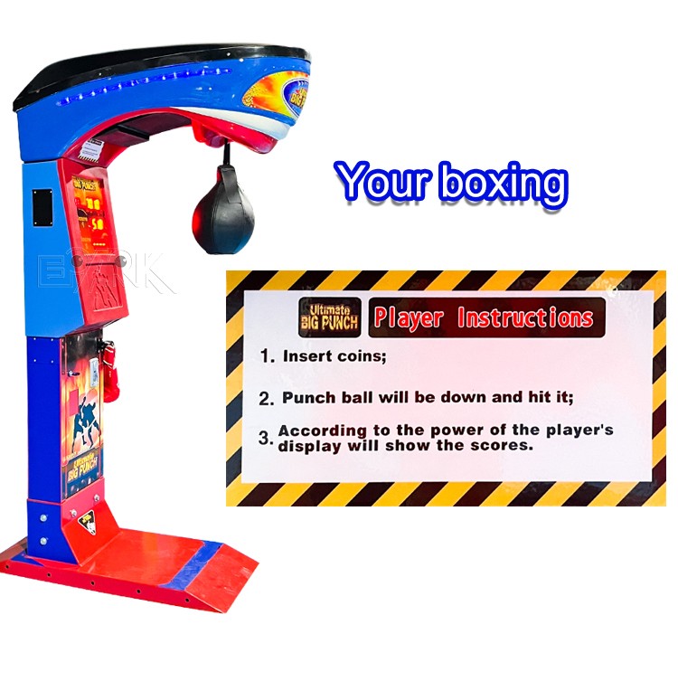 Supplier Entertainment Coin Operated Boxing Machine Boxing Punch Machine For Amusement Park