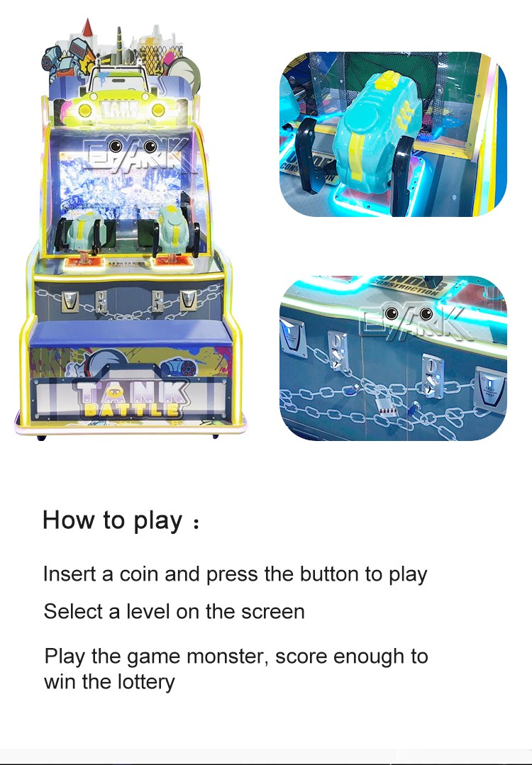 Amusement Park Cartoon Theme Coin Pusher Gaming Machine Ball Shooting Arcade Game Machine For Parent Child