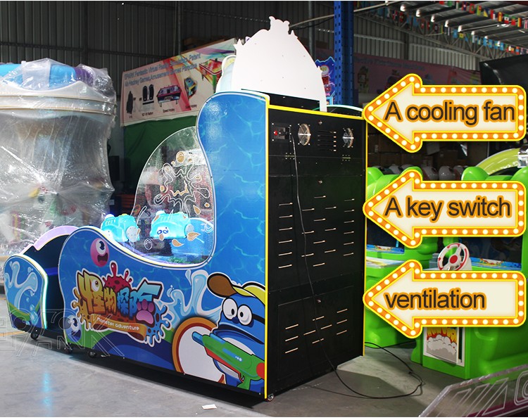 Double Players Coin Operated Water Shooting Game Machine Ticket Redemption Game Machine