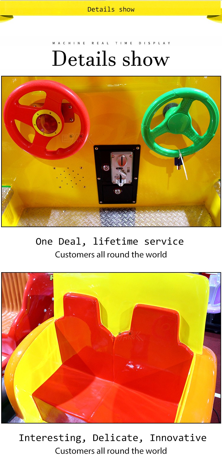 Theme Park Equipment Kids Ride On Car Swing Car Game Machine Coin Operated Kiddie Rides