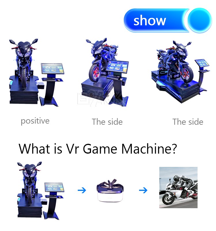 VR Game Machine Motorbike Racing Driving VR Simulator 9D Motor VR Simulator