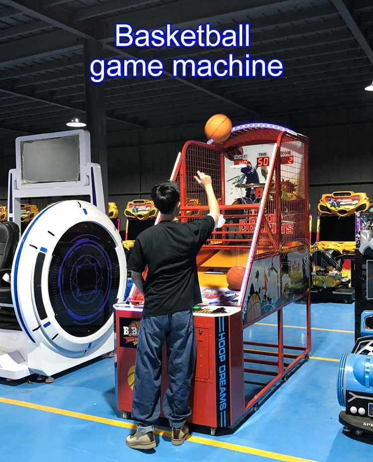 Coin Operated Indoor Amusement Center Electronic Arcade Street Basketball Arcade Game Machine